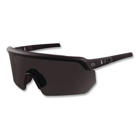 Skullerz Aegir Color Enhancing Safety Glasses, Matte Black Nylon Frame, High Contrast Smoke Polycarbonate Lens