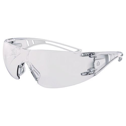 Skullerz Vordr Safety Glasses, Frameless, Clear Polycarbonate Lens, 12/pack
