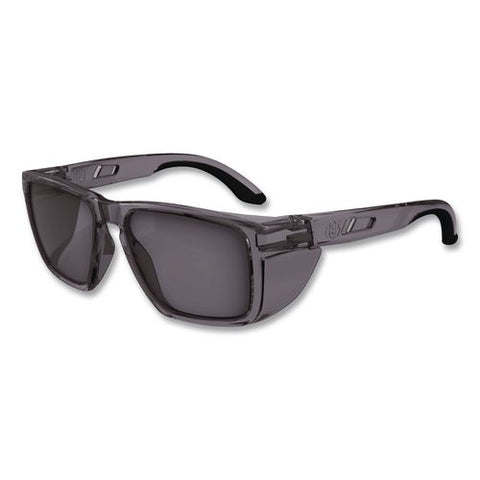 Skullerz Sixten Anti-scratch/enhanced Anti-fog Safety Glasses W/side Shield, Polarized, Translucent Smoke Frame, G15 Lens