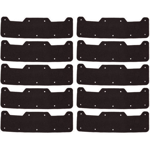 Skullerz 8953 Hard Shell Bump Cap Sweatband Replacement, Black, 10/pack