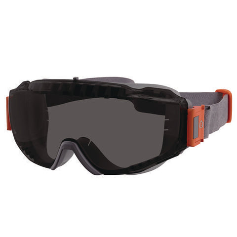 Skullerz Modi Otg Anti-scratch And Enhanced Anti-fog Safety Goggles With Neoprene Strap, Smoke Lens