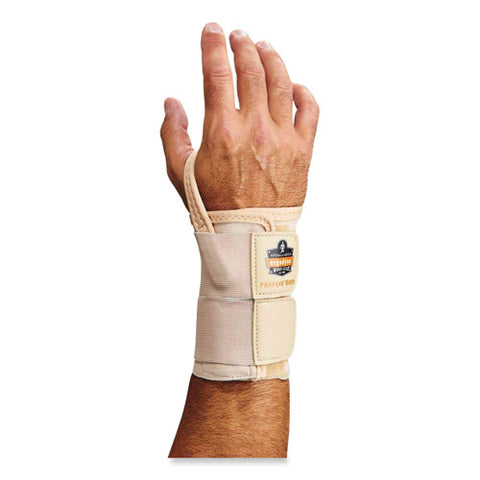 Proflex 4010 Double Strap Wrist Support, Small, Fits Right Hand, Tan