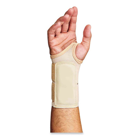 Proflex 4010 Double Strap Wrist Support, Medium, Fits Left Hand, Tan