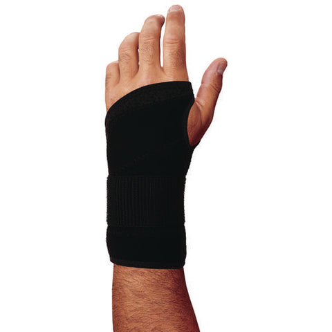 Proflex 4005 Wrist Brace Support With Single Strap, Small, Fits Left Hand, Black