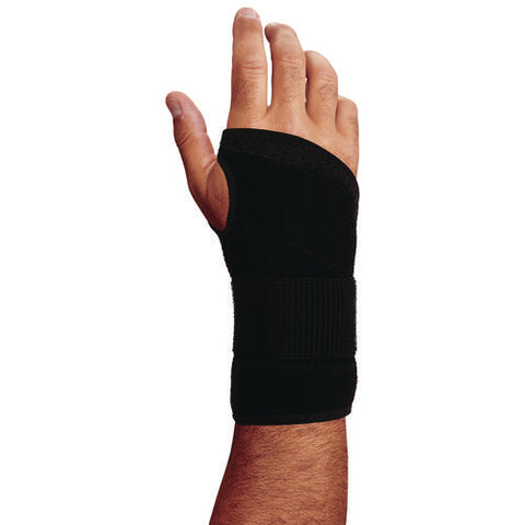 Proflex 4005 Wrist Brace Support With Single Strap, Large, Fits Right Hand, Black