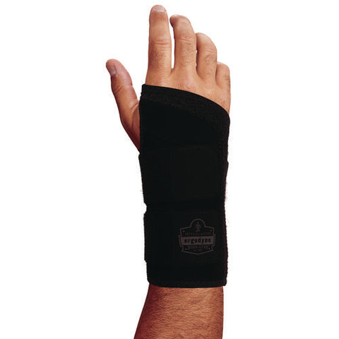 Proflex 4015 Wrist Brace Support With Double Strap, Medium, Fits Right Hand, Black