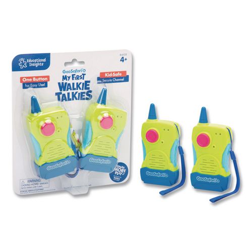 My First Walkie Talkies, Range: 300 Ft, 8.9 X 7 X 1.2, Multicolor, 2 Walkie Talkies