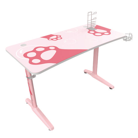 Cute Gaming Desk, 47" X 23.63" X 30.13", Pink