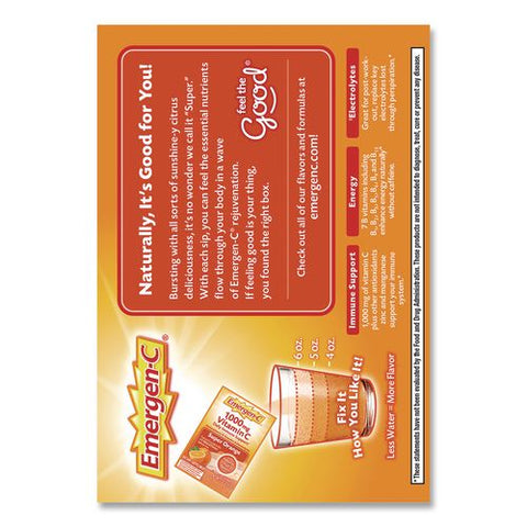Vitamin C Drink Mix, 1,000 Mg Vitamin C, Super Orange, 60/pack