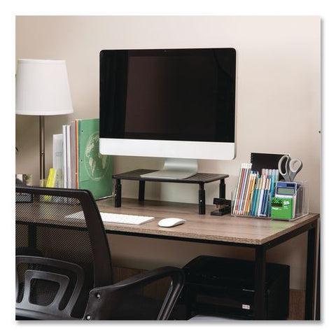7-compartment Desk Tray, 8.5 X 6.5 X 4.75, Clear, Acrylic