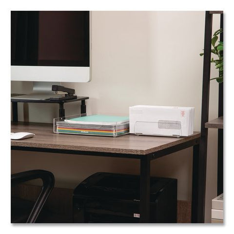 3-compartment Acrylic Desk Organizer, 7" X 4" X 4", Clear