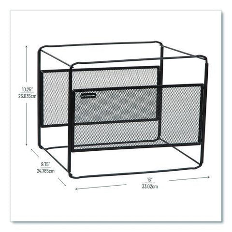 Hanging File Folder Organizer, Letter Size, 13" Long, Black