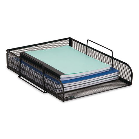Four-tier Stackable Desk Tray, Letter Size, 13.5 X 10.5 X 11.25, Black