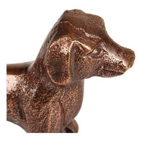 Dachshund Figurine, 3 X 4 X 1.75, Antique Brass
