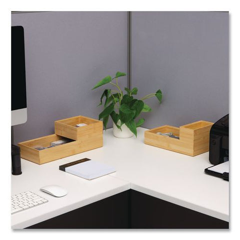 Mind Reader Desk Organizer Set, Brown, Rayon, 7 Pieces