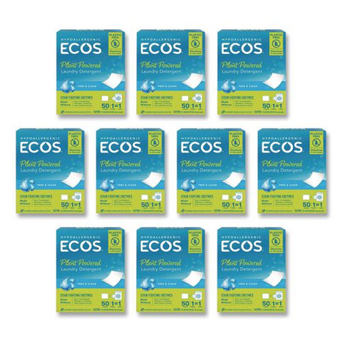 Liquidless Laundry Detergent Sheets, Free And Clear, 50 Sheets/pack, 10 Packs/carton