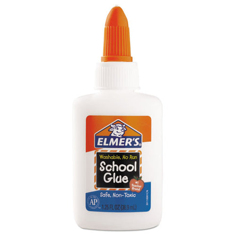 Washable School Glue, 1.25 Oz, Dries Clear