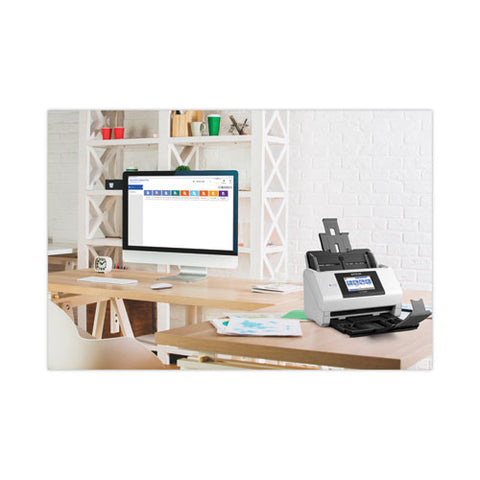 Ds-790wn Wireless Network Color Document Scanner, 600 Dpi Optical Resolution, 100-sheet Duplex Auto Document Feeder