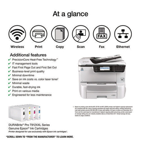 Workforce Pro Wf-c8190 Wireless Color Inkjet Printer