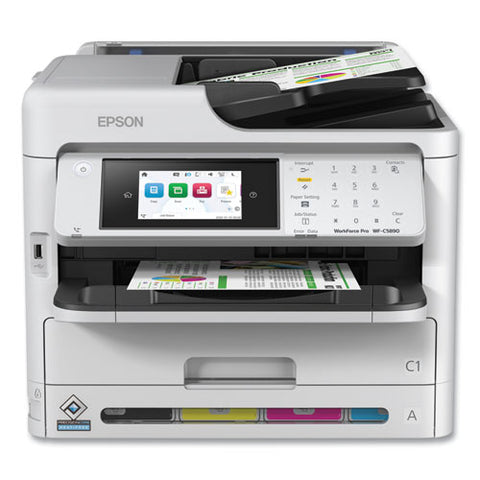 Workforce Pro Wf-c5890 Multifunction Printer, Copy/fax/print/scan