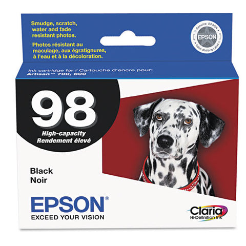 T098120-s (98) Claria High Yield Ink, 450 Page-yield, Black