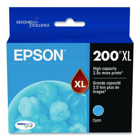 T200xl220s (200xl) Durabrite Ultra High-yield Ink, Cyan