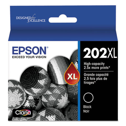 T202xl120-s (202xl) Claria High-yield Ink, 550 Page-yield, Black