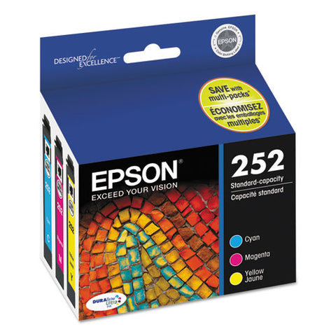 T252520-s (252) Durabrite Ultra Ink, Cyan/magenta/yellow, 3/pack