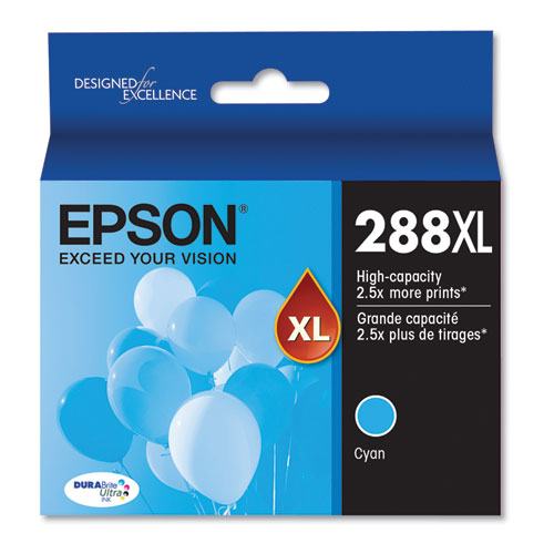 T288xl220-s (t288xl) Durabrite Ultra High-yield Ink, 450 Page-yield, Cyan