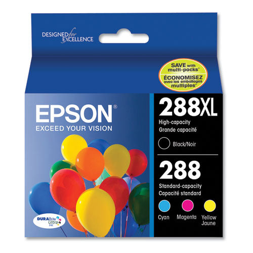 T288xl-bcs (288xl) Durabrite Ultra High-yield Ink, 500/450 Page-yield, Black/cyan/magenta/yellow