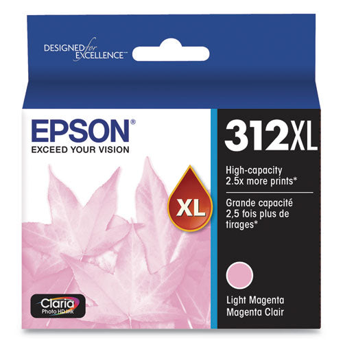 T312xl620-s (312xl) Claria High-yield Ink, 830 Page-yield, Light Magenta