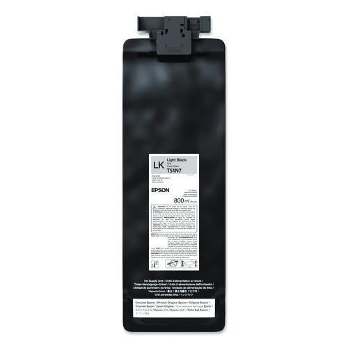T51n720 (t51n) Ultrachrome Gs3 Eco-solvent Ink, 800 Ml, Light Black