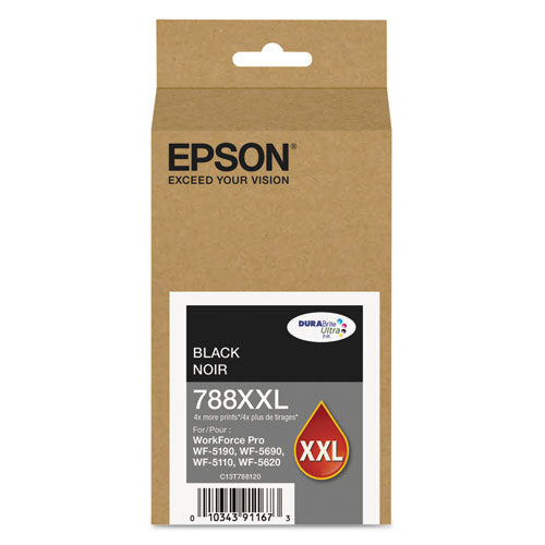 T788xxl120 (788xxl) Durabrite Ultra Xl Pro High-yield Ink, Black