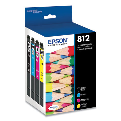 T812120-bcs (t812) Durabrite Ultra Ink, 350/300 Page-yield, Black/cyan/magenta/yellow
