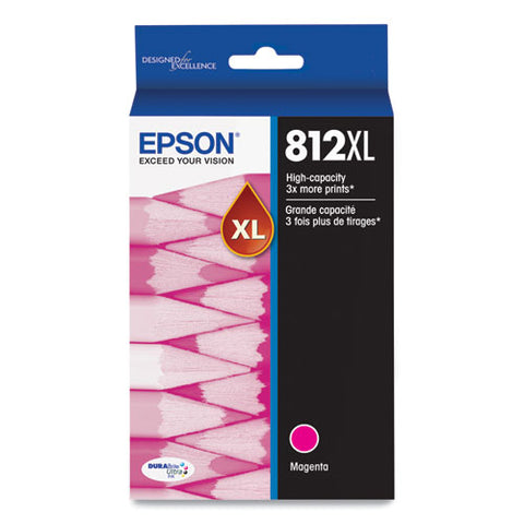 T812xl320-s (t812xl) Durabrite Ultra High-yield Ink, 1,100 Page-yield, Magenta