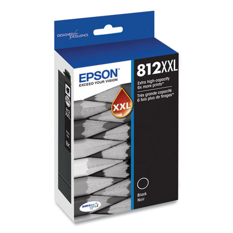 T812xxl120-s (t812xxl) Durabrite Ultra Extra High-yield Ink, 2,200 Page-yield, Black