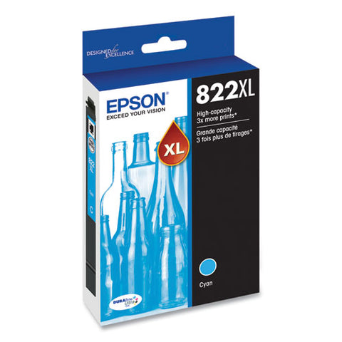 T822xl220-s (t822xl) Durabrite Ultra High-yield Ink, 1,100 Page-yield, Cyan
