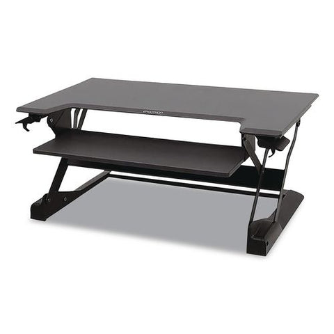 Workfit-tl Adjustable Standing Desk Converter, 37.5" X 27" X 5" To 20", Dark Gray/black