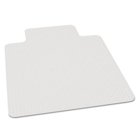 Everlife Light Use Chair Mat For Flat To Low Pile Carpet, Rectangular With Lip, 36 X 48, Clear