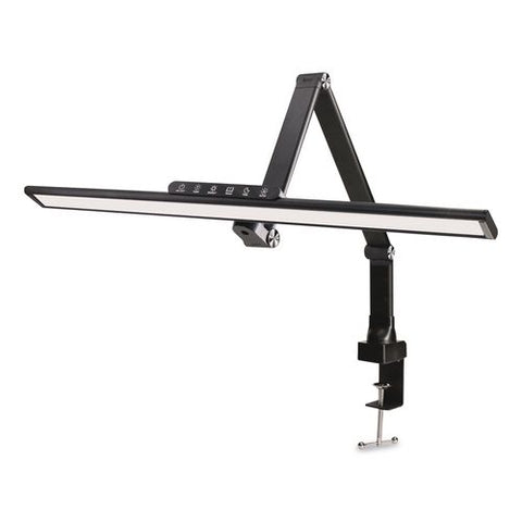 Wellness Series Led Desk Lamp, Articulating Neck, 17.5" High, Black