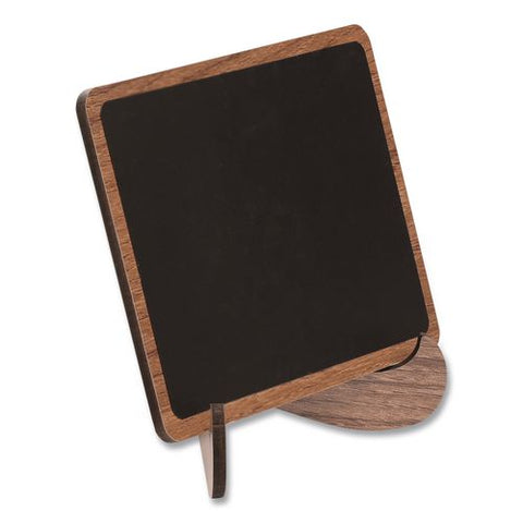 Mini Chalkboards, Black Surface, Brown Frame, 2.9 X 3.9, 10/pack