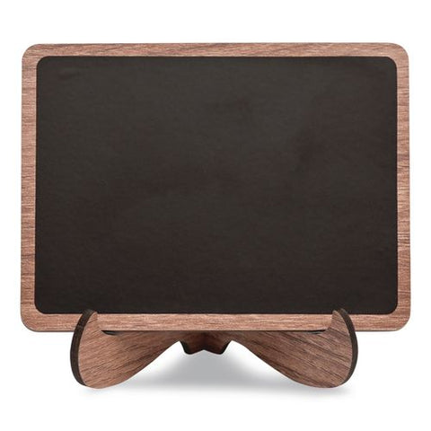 Mini Chalkboards, Black Surface, Brown Frame, 2.9 X 3.9, 10/pack