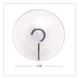 Suction Cup Hooks, Metal Silver Hook, 25/pack