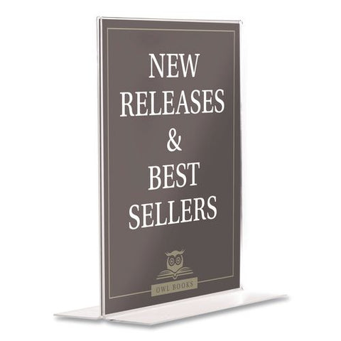 Double-sided Sign Holder, 8.5 X 11 Insert