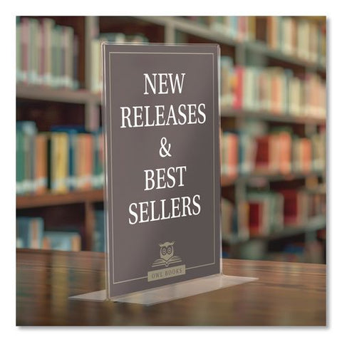 Double-sided Sign Holder, 8.5 X 11 Insert