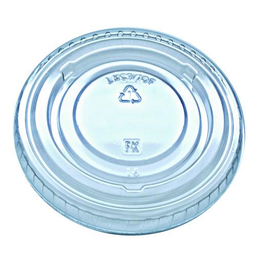Kal-clear/nexclear Drink Cup Lids, Flat Lid With No Slot, Fits 9 To 10 Oz Cold Cups, Clear, 2,500/carton