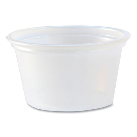 Portion Cups, 0.75 Oz, Translucent, 125/sleeve, 20 Sleeve/carton