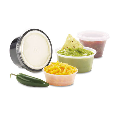 Portion Cups, 2 Oz, Clear, 250/sleeve, 10 Sleeves/carton