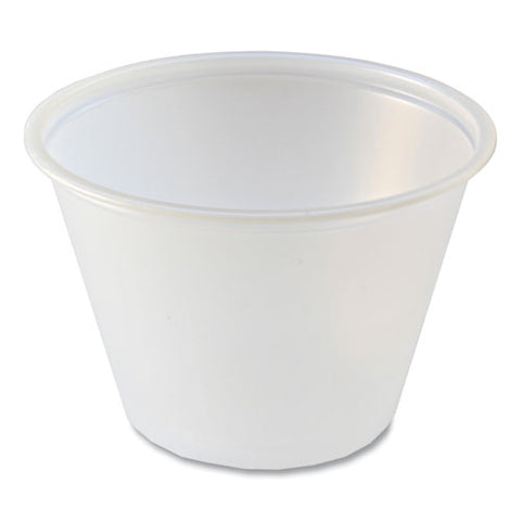 Portion Cups, 2.5 Oz, Translucent, 125/sleeve, 20 Sleeve/carton