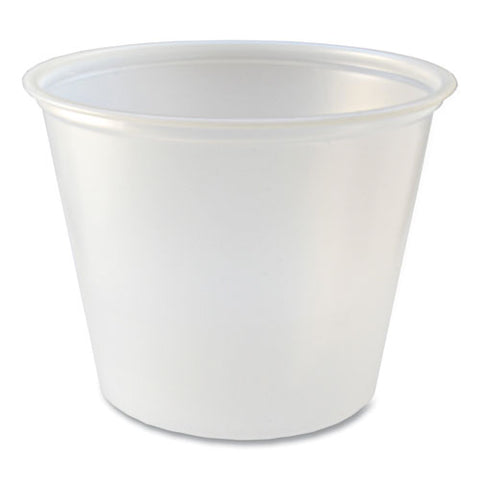 Portion Cups, 5.5 Oz, Translucent, 125/sleeve, 20 Sleeve/carton